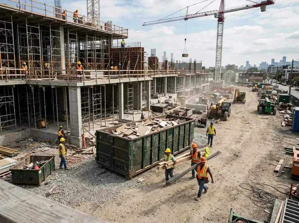 commercial-construction-site-w-002 — frequently asked questions, Low Cost Construction Dumpster Rental in Brownsville, TX